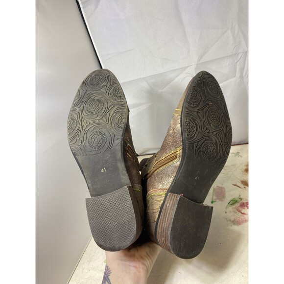 LARTISTE NAILHEAD Boots BROWN 9.5 - Picture 7 of 14